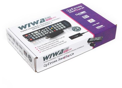 Tuner DVB-T/T2 WIWA H.265 MINI LED