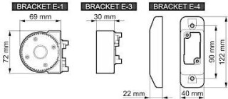 Uchwyt kulowy SATEL BRACKET E-5 GY do czujek OPAL GY/AOD-210 GY kolor szary