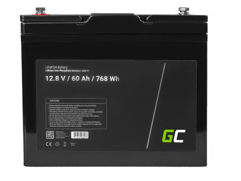 AKUMULATOR LITOWO-ŻELAZOWO-FOSFORANOWY LiFePO4 Green Cell 12V 60Ah