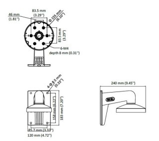 UCHWYT ŚCIENNY HIKVISION DS-1273ZJ-155