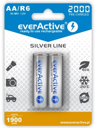 Akumulatorki everActive R6/AA Ni-MH 2000 mAh (box 2szt)