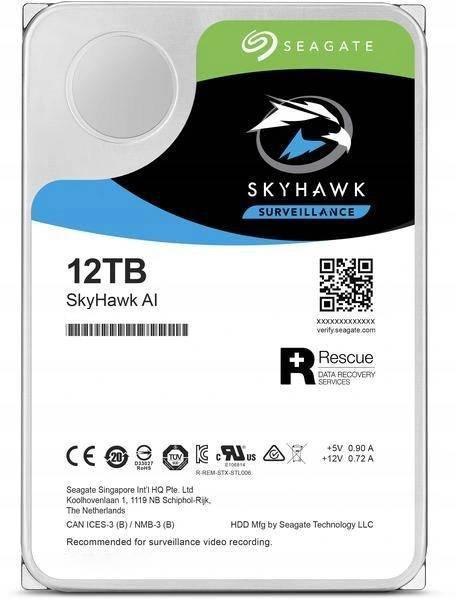 DYSK SEAGATE SkyHawk AI ST12000VE001 12TB DYSK SEAGATE SkyHawk AI ST12000VE001 12TB