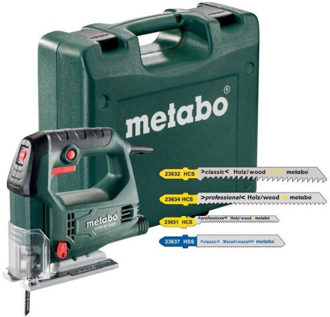 Wyrzynarka Metabo STEB 65 QUICK SET Walizka, Brzeszczoty