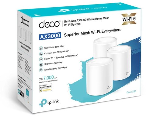 DOMOWY SYSTEM WI-FI MESH TP-LINK DECO X60 (3-PACK)