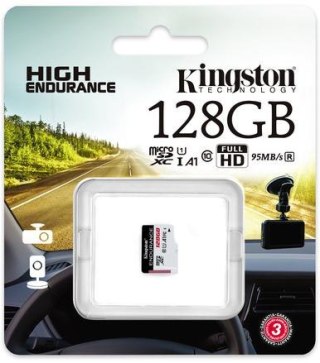 Karta pamięci Kingston High-Endurance microSD 128GB UHS-I U1 24/7 (rejestratory i monitoring)