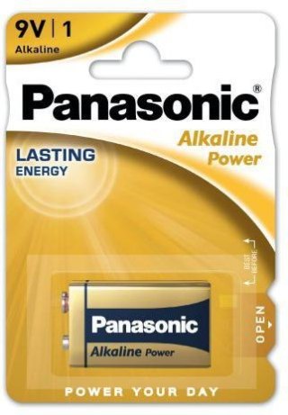 Bateria PANASONIC 9V 6LR61 Alcaline (blister 1 szt.)