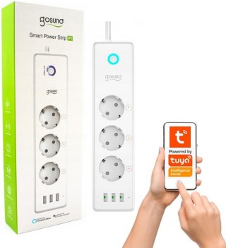 GOSUND Listwa zasilająca SMART 16A WiFi ANDROID iOS TUYA