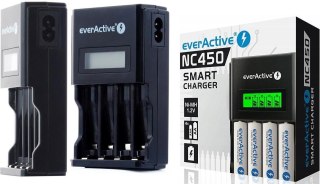 Ładowarka procesorowa everActive NC-450 LCD AA/AAA