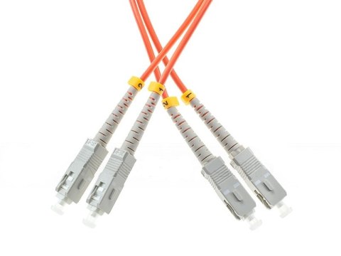 PATCHCORD ŚWIATŁOWODOWY MM 5M DUPLEX 50/125um OM2, SC-UPC/SC-UPC