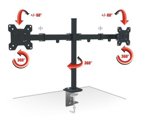 Uchwyt TV AX PIXEL TWIN 13"-27"