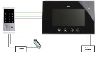 WIDEODOMOFON VIDOS M670B/S20DA