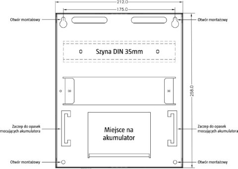 KONTROLER DOSTĘPU ROGER W OBU. Z ZAS. PR402DR-SET