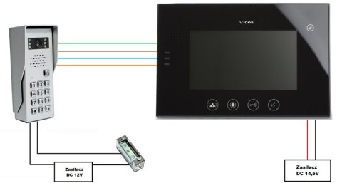 Wideodomofon VIDOS M670W / S50D