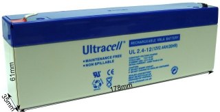 Akumulator AGM ULTRACELL UL 12V 2.4Ah żelowy