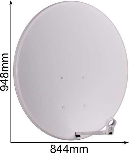 CZASZA ANTENA 90 CM STANDARD BIAŁA (COR-900SAE-J) - satelitarna