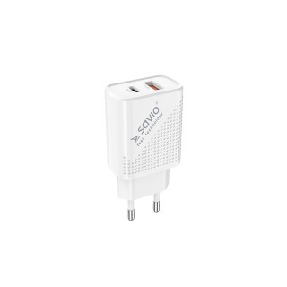 SAVIO ŁADOWARKA SIECIOWA USB QUICK CHARGE POWER DELIVERY 3.0 18W LA-04