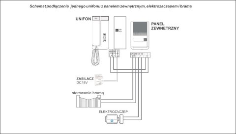 Domofon jednorodzinny 2-żyłowy ORNO OR-DOM-SL-923