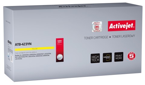 Toner Activejet ATB-423YN (zamiennik Brother TN-423Y; Supreme; 4000 stron; żółty)