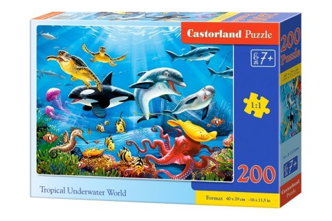 CASTORLAND Puzzle 200el. Tropical Underwater World - Tropikalny Podwodny Świat