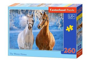 CASTORLAND Puzzle 260el. The winter Horses - Zimowe konie