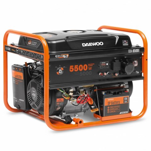 ZESTAW AGREGAT PRĄDOTWÓRCZY DAEWOO GDA 6500E 5.0kW + 2x GENERATOR OIL SAE 10W-30 DWO 600