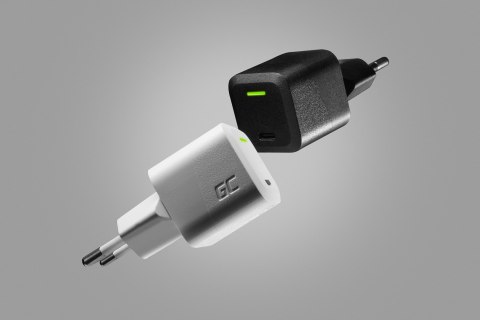 GREEN CELL ŁADOWARKA USB-C GAN GC POWERGAN 33W PD 3.0 QC 3.0 USB-C CZARNA