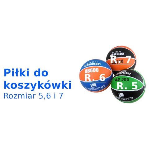 Piłka do kosza BB600 rozmiar 6 niebiesko-pomarańczowa Legend