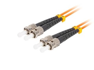 Patchcord światłowodowy Lanberg MM ST/UPC-ST/UPC DUPLEX 3.0MM OM2 50/125 LSZH 10m pomarańczowy