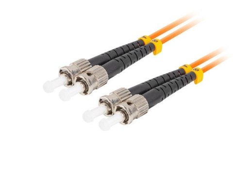 Patchcord światłowodowy Lanberg MM ST/UPC-ST/UPC DUPLEX 3.0MM OM2 50/125 LSZH 1m pomarańczowy