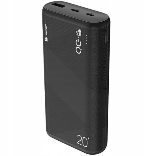 Power bank TRACER AMOS 20000mAh QC3.0-PD20W BK czarny TRABAT47094