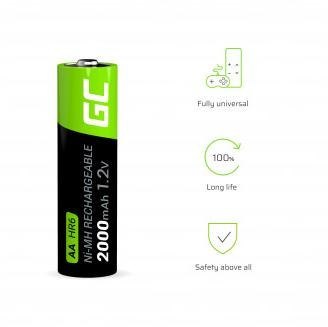 AKUMULATORKI Green Cell 4x AA HR6 2000mAh GR02