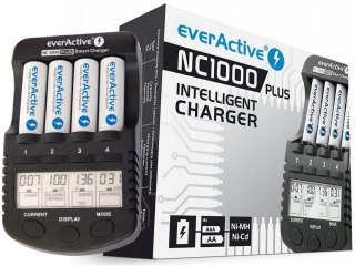 Ładowarka procesorowa everActive NC-1000 PLUS do akumulatorków AA/AAA