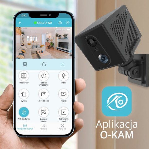 Kamera IP Orllo Mini Kamera Bezprzewodowa GSM 4G LTE ORLLO W8 PRO SIM