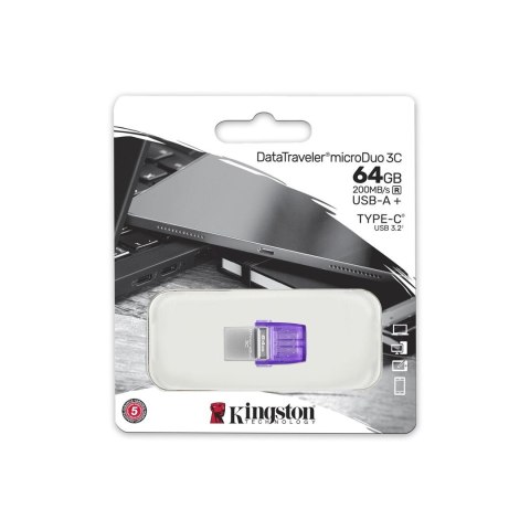 KINGSTON FLASH 64GB USB 3.2 DataTraveler microDuo 3C