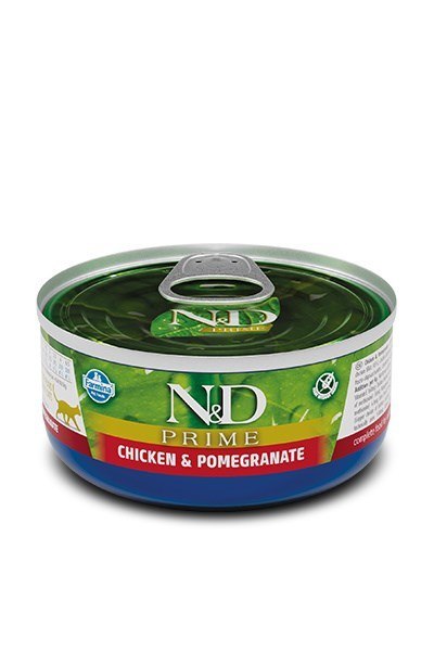 FARMINA N&D CAT PRIME CHICKEN&POMEGRANATE ADULT 70g