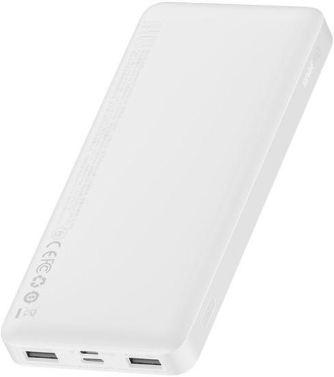 Baseus Bipow Digital Display | Power Bank 10000mAh Biały