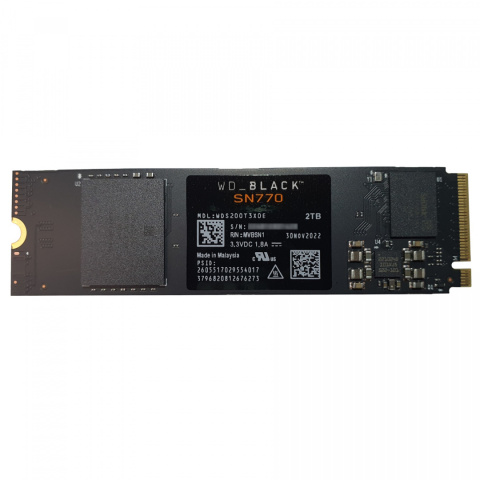 Dysk SSD WD Black SN770 2TB M.2 2280 PCIe NVMe (5150/4850 MB/s) WDS200T3X0E + ACRONIS TRUE IMAGE