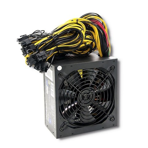 Qoltec Zasilacz ATX 1250W | 80 Plus Gold | Gaming Miner