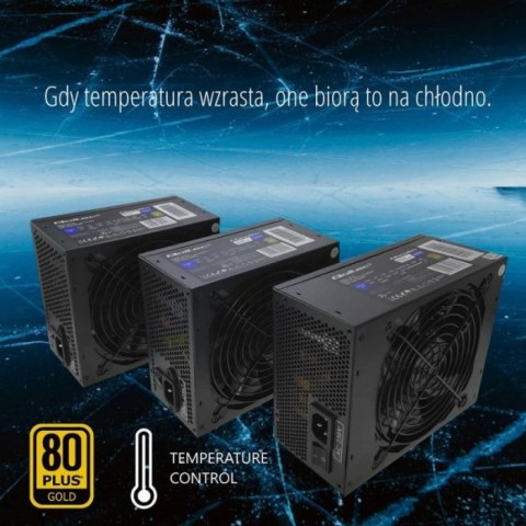 Qoltec Zasilacz ATX 1250W | 80 Plus Gold | Gaming Miner