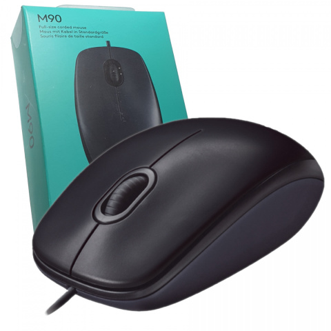 Mysz przewodowa Logitech Optyczna M90 czarna