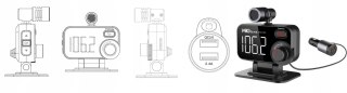 Transmiter samochodowy MBG line BT92 PRO