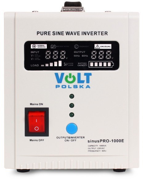 PRZETWORNICA VOLT POLSKA SINUSPRO-1000E 12V 700/1000W