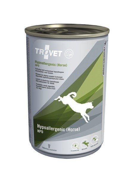 Trovet Hypoallergenic HPD 400 g z koniną, dla psów