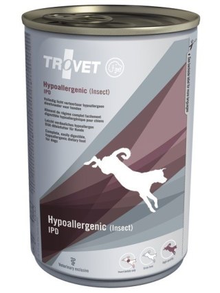 Trovet Hypoallergenic Insect IPD 400 g świeże owady, dla psów