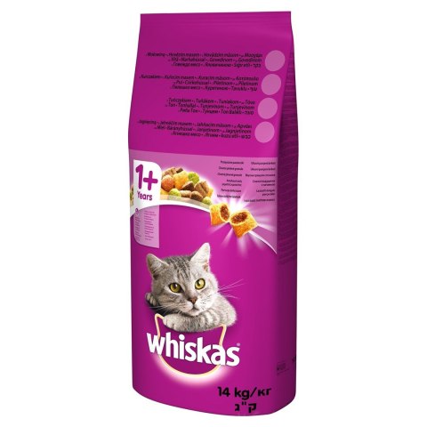 WHISKAS Wołowina 14kg - sucha karma dla kota