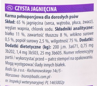 ANIMONDA GranCarno Single Protein: jagnięcina - mokra karma dla psa - 800g