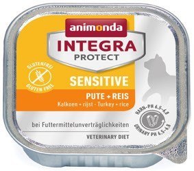 ANIMONDA Integra Protect Sensitive dla kota smak: indyk z ryżem - tacka 100g