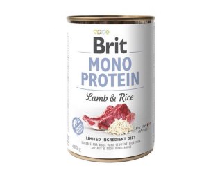 Karma BRIT Mono Protein jagnięcina, brąz ryż 400g