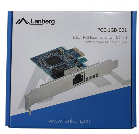 Karta sieciowa Lanberg 1Gb PCI-E 1x RJ45