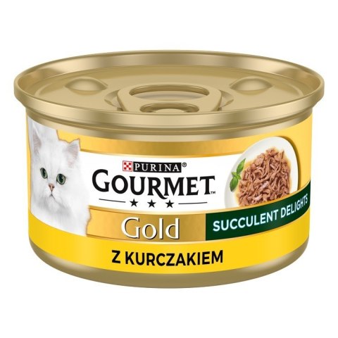 Purina GOURMET GOLD Succulent Delights Kurczak 85g